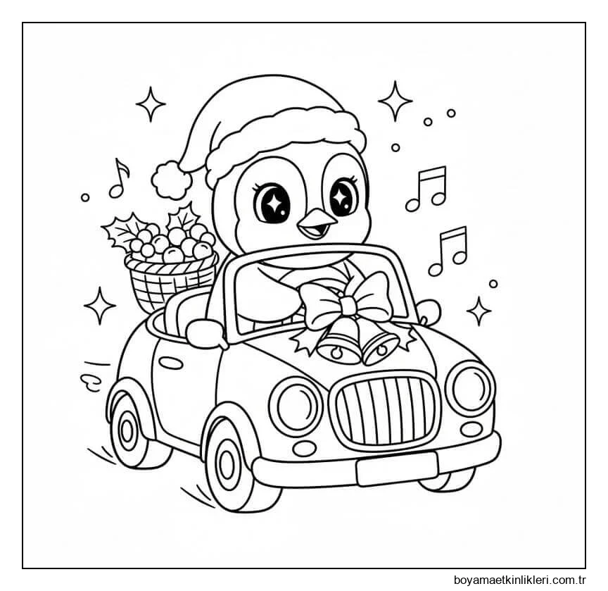 Araba Süren Penguen