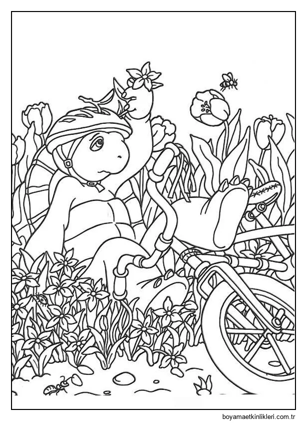 Çiçekler ile üzgün Franklin