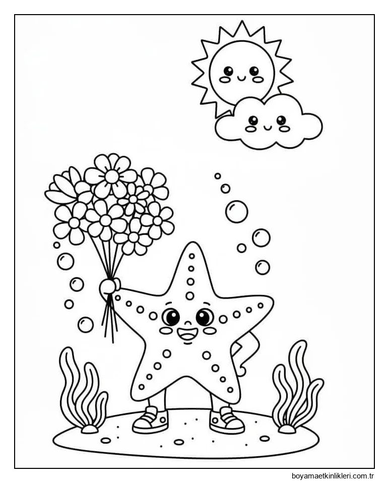 Çiçekli Denizyıldızı