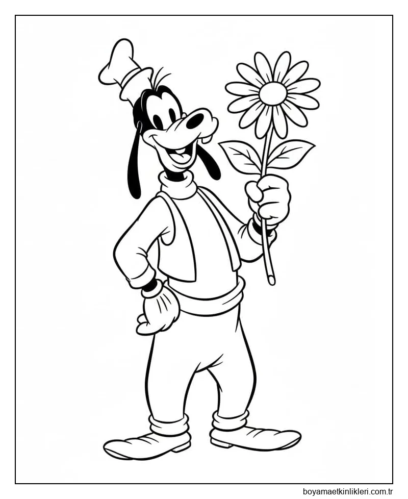 Çiçekli Goofy
