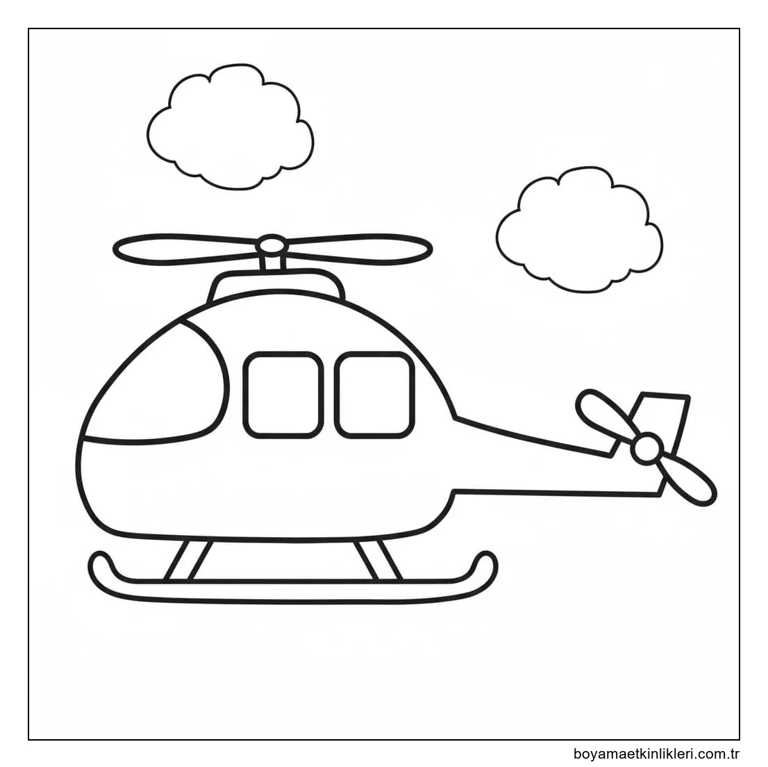 Çizmek Helikopter çocuklar için ücretsiz