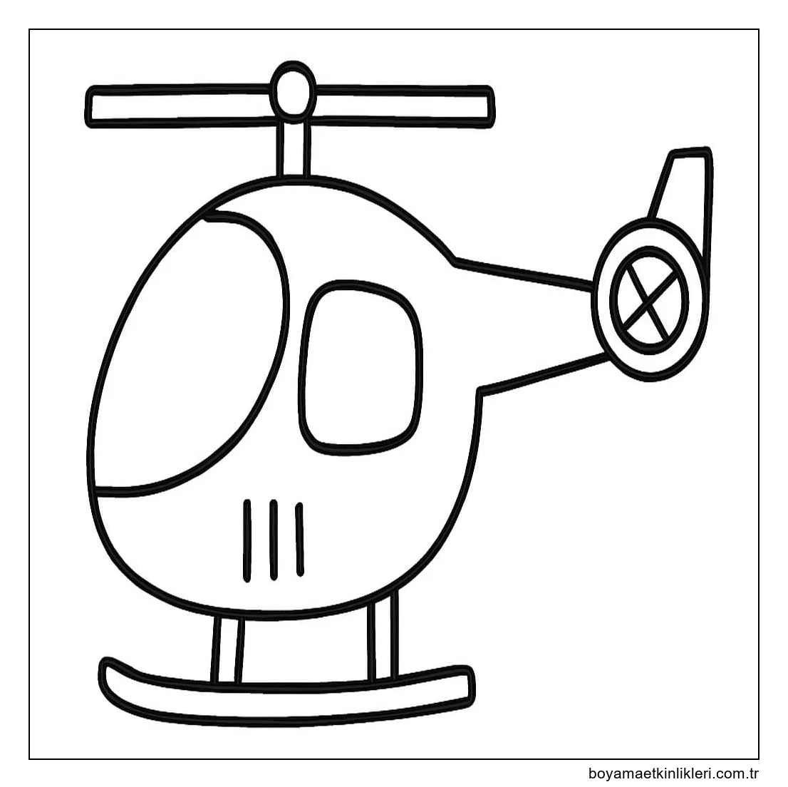 Çizmek Helikopter çocuklar için yazdırılabilir