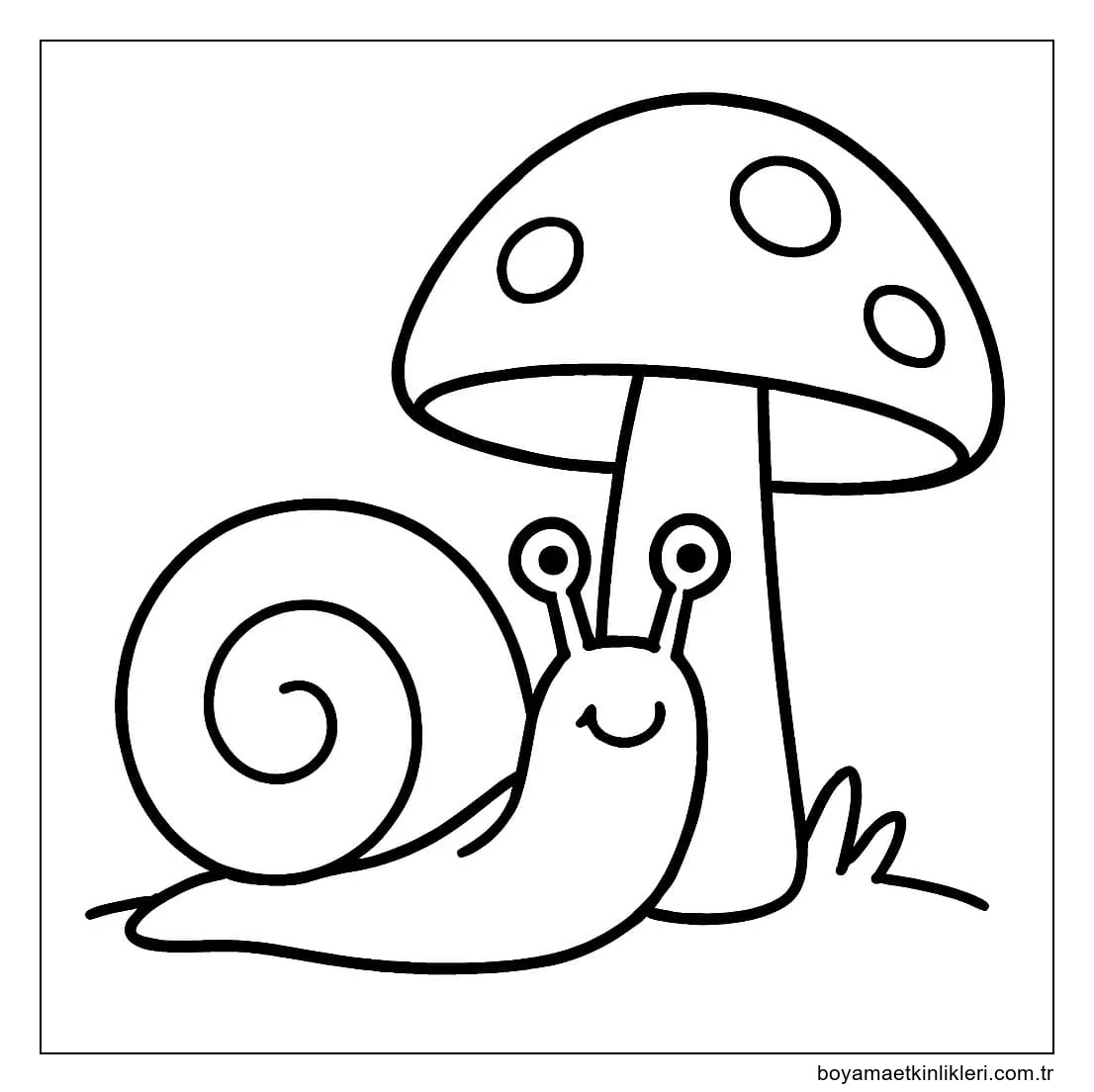 Çizmek Salyangoz çocuklar için ücretsiz