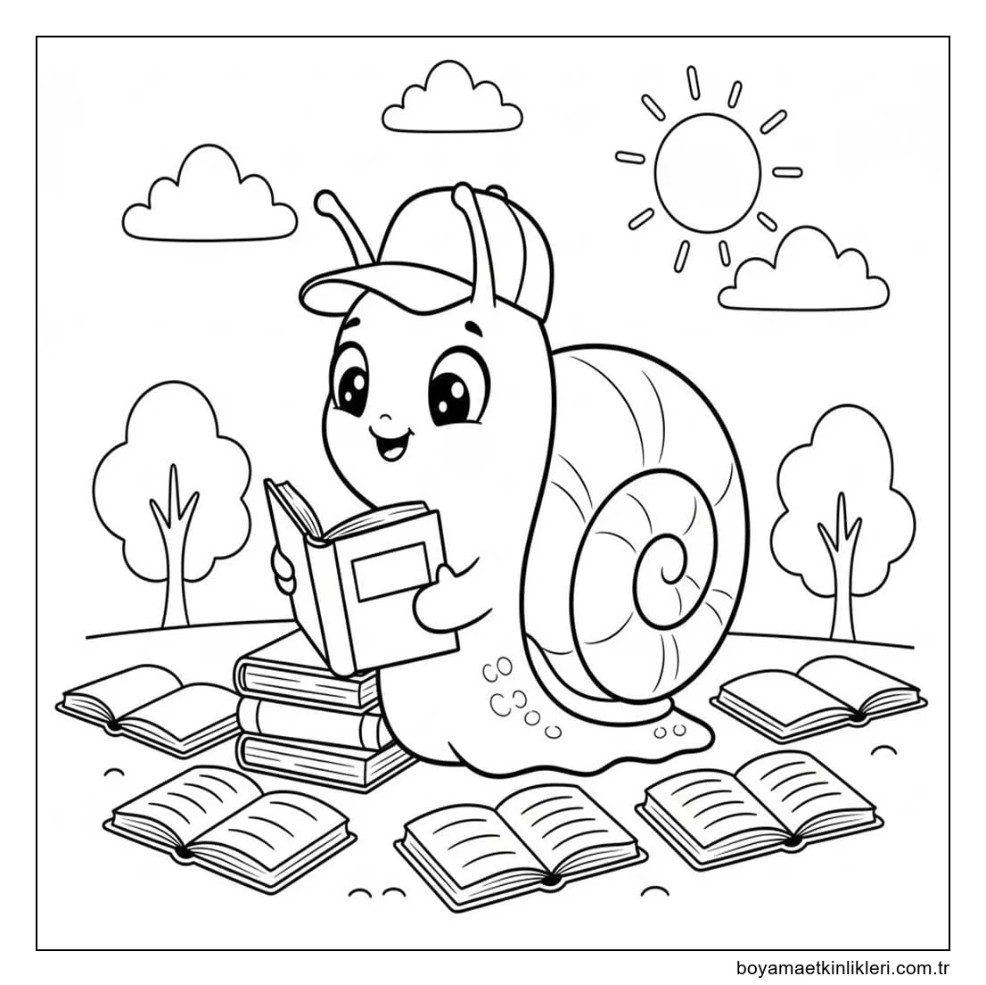 Çizmek Salyangoz ücretsiz yazdırılabilir