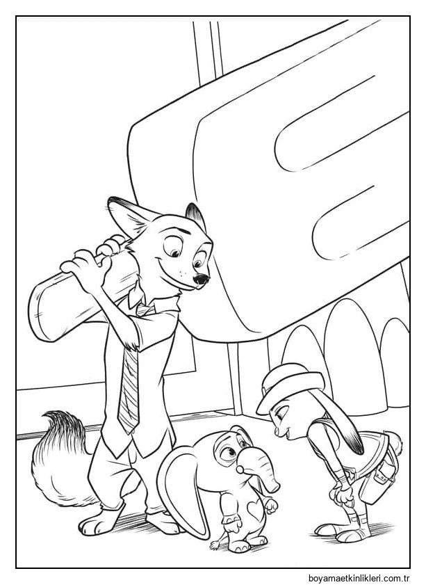 Çocuklar İçin Ücretsiz Zootropolis