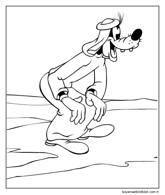 Çocuklar İçin Yazdırılabilir Goofy