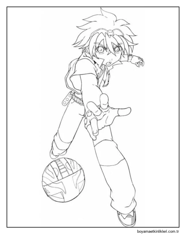 Dan Kuso Bakugan fırlatıyor