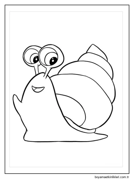 Eğlenceli Salyangoz Sevimli