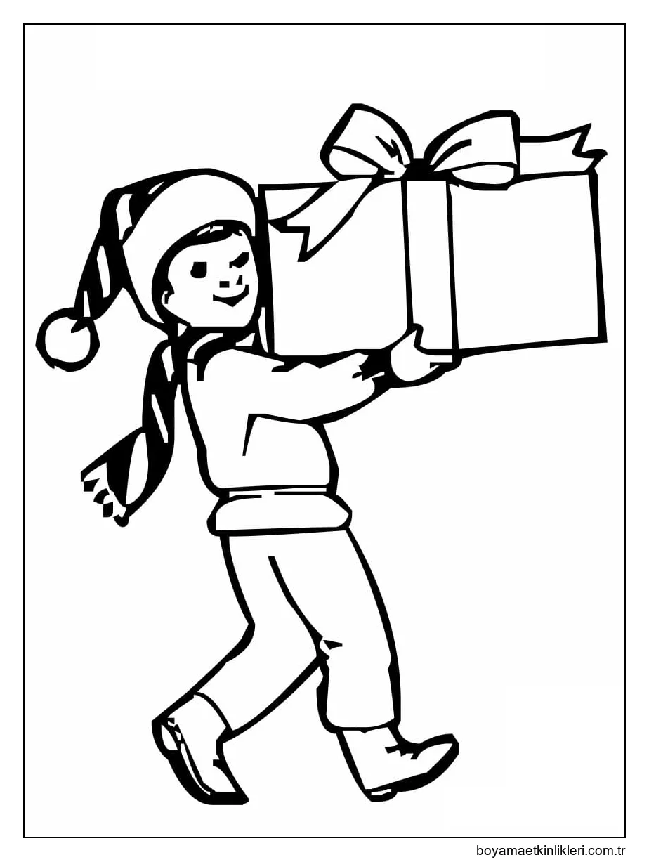 Erkek Çocuk ve Noel Paketi