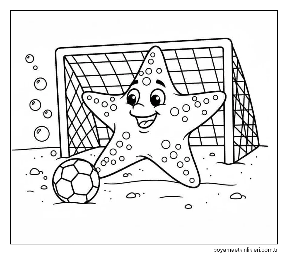 Futbol Oynayan Denizyıldızı