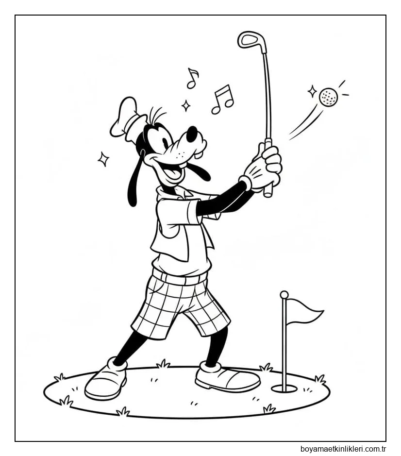 Golf Oynayan Goofy