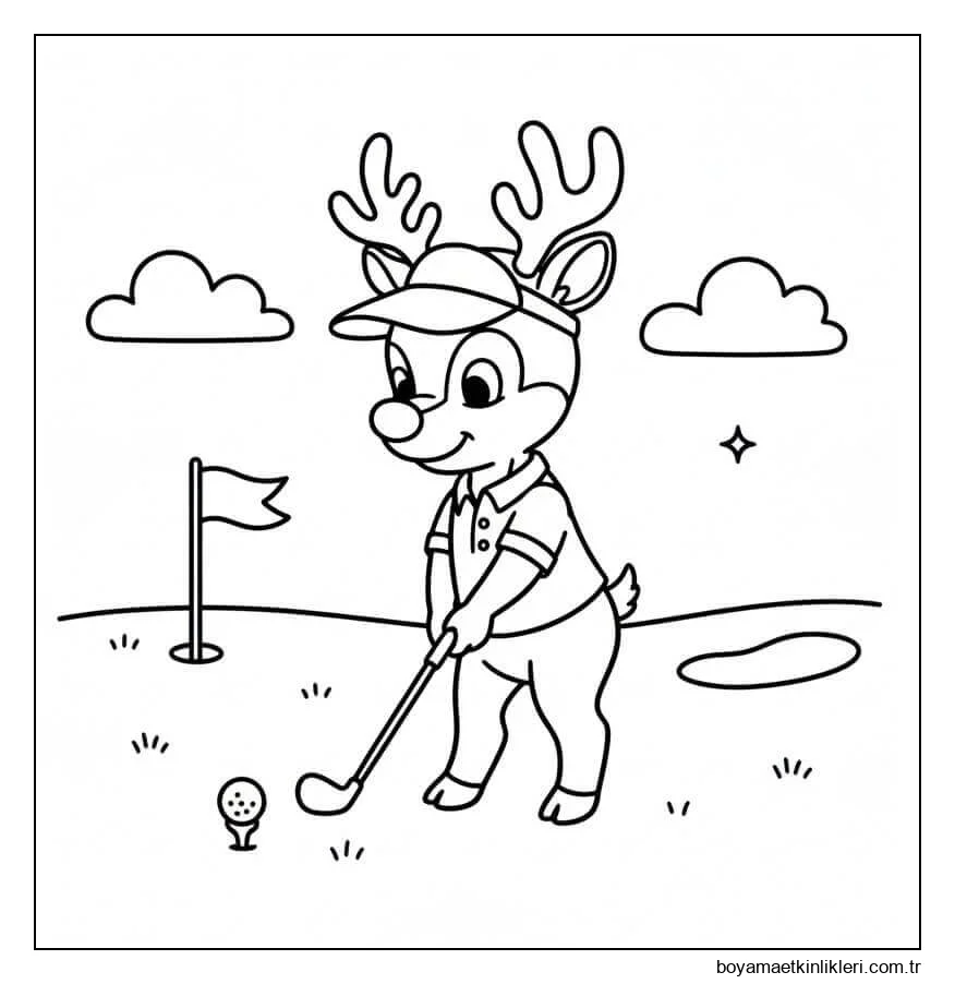 Golf Oynayan Rudolph
