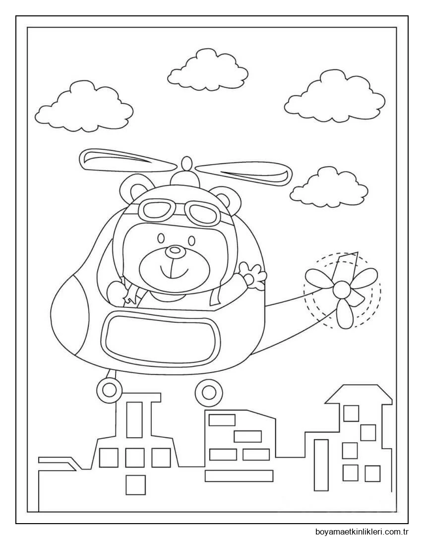 Helikopterde Ayı