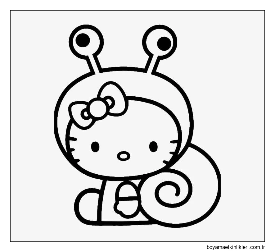 Hello Kitty Salyangoz Giyiyor