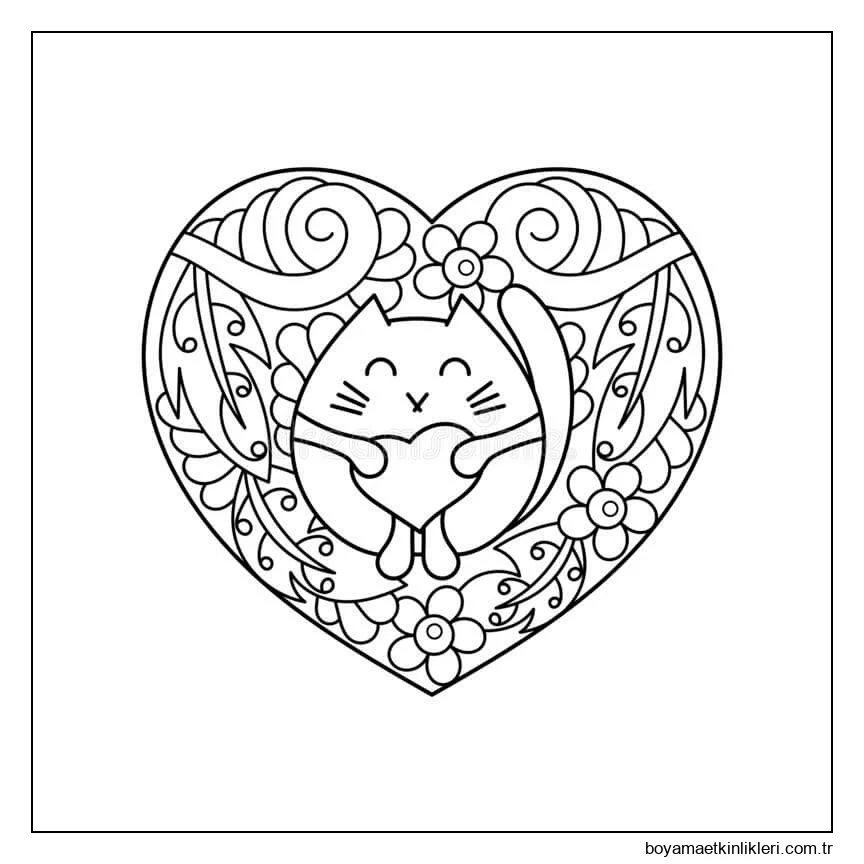 Kalbinde şirin Kedi