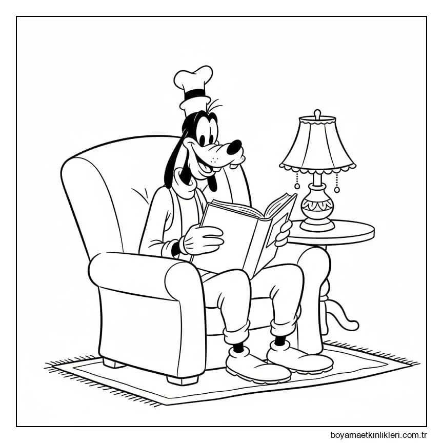 Kitap Okuyan Goofy