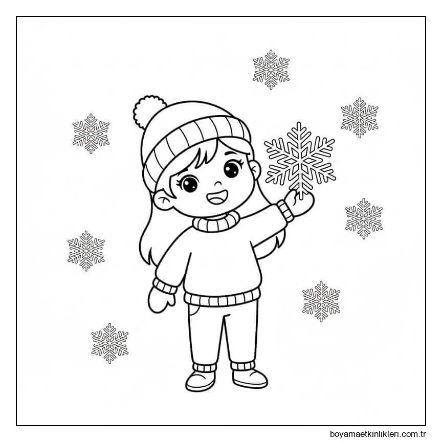 Kız Çocuk ve Kar Taneleri