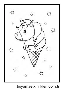 Koni Dondurma Tek Boynuzlu At