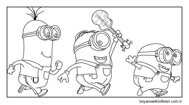 Minyonlar müzik grubu seyahat ediyor.