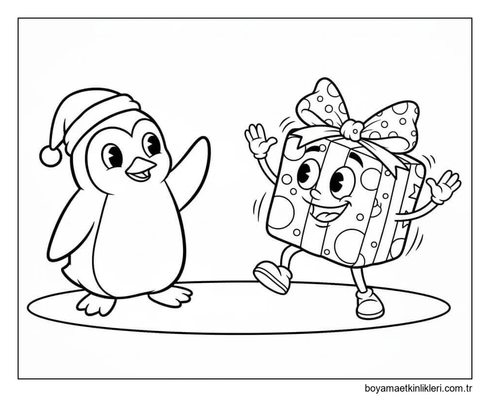 Penguen ve Noel Hediyesi