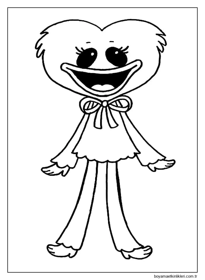 Poppy Playtime'da Kissy Missy'yi çizin