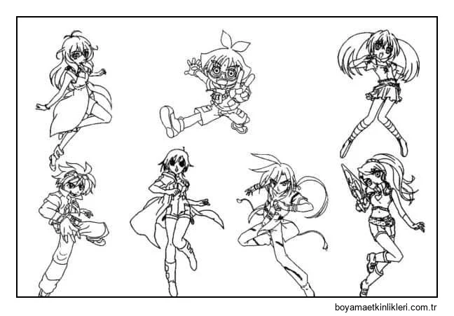 Sevimli Bakugan karakterleri