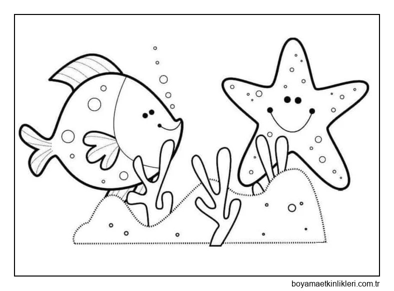 Sevimli Balık ve Denizyıldızı