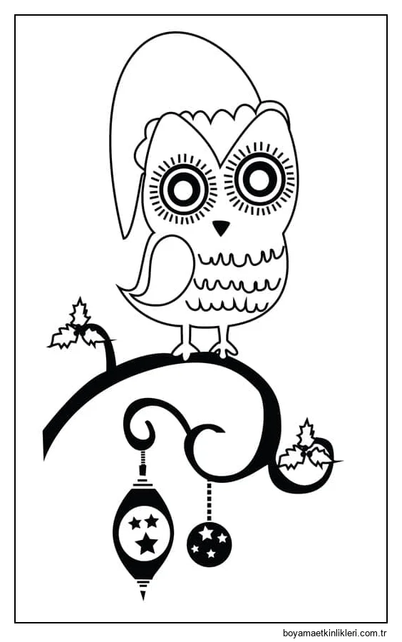 Sevimli Noel Baykuşu (farklı)