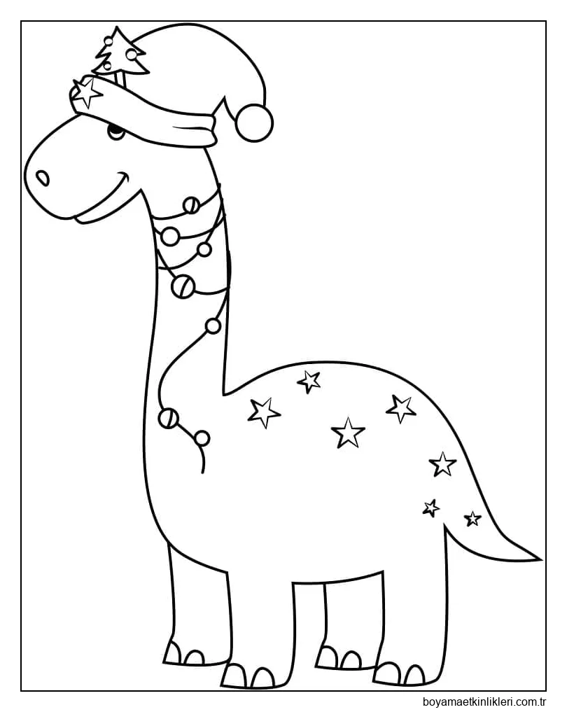 Sevimli Noel Dinozoru