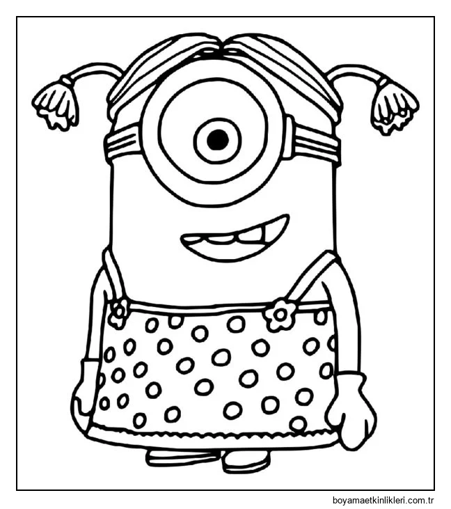 Tek gözlü sevimli kız.