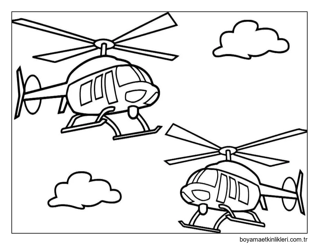 Uçan İki Helikopter