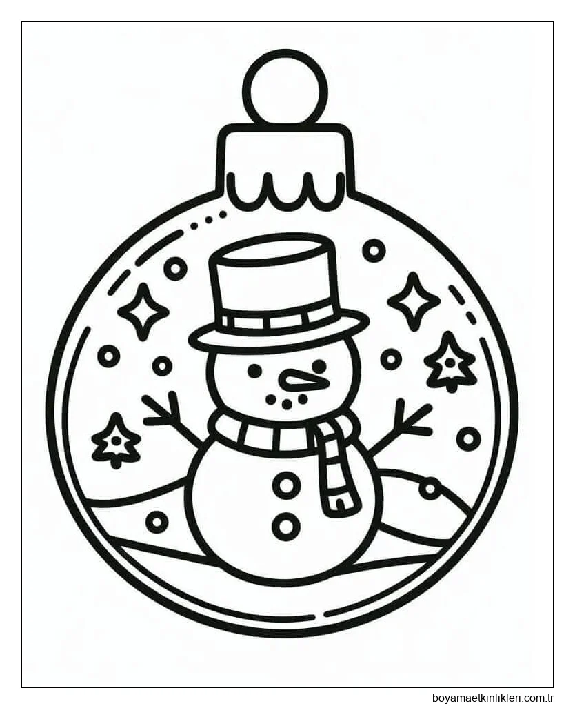 Ücretsiz Noel Topları Yazdırılabilir