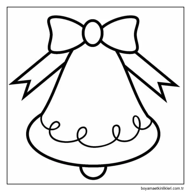 Ücretsiz Yazdırılabilir Noel Çanı