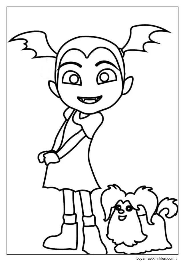 V'nin Favori Yavru Köpeğinin Yanında