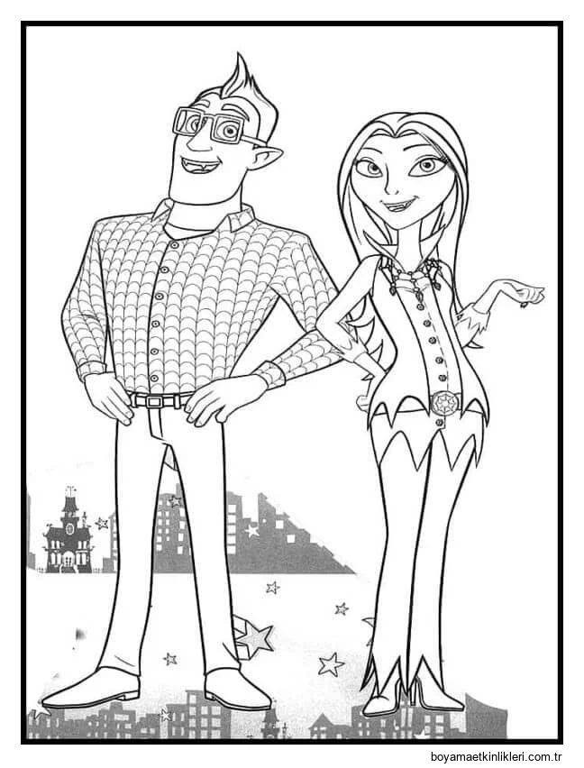 Vampirina'nın Ebeveynleri Baba Boris ve Anne Oxana Hauntley'dir