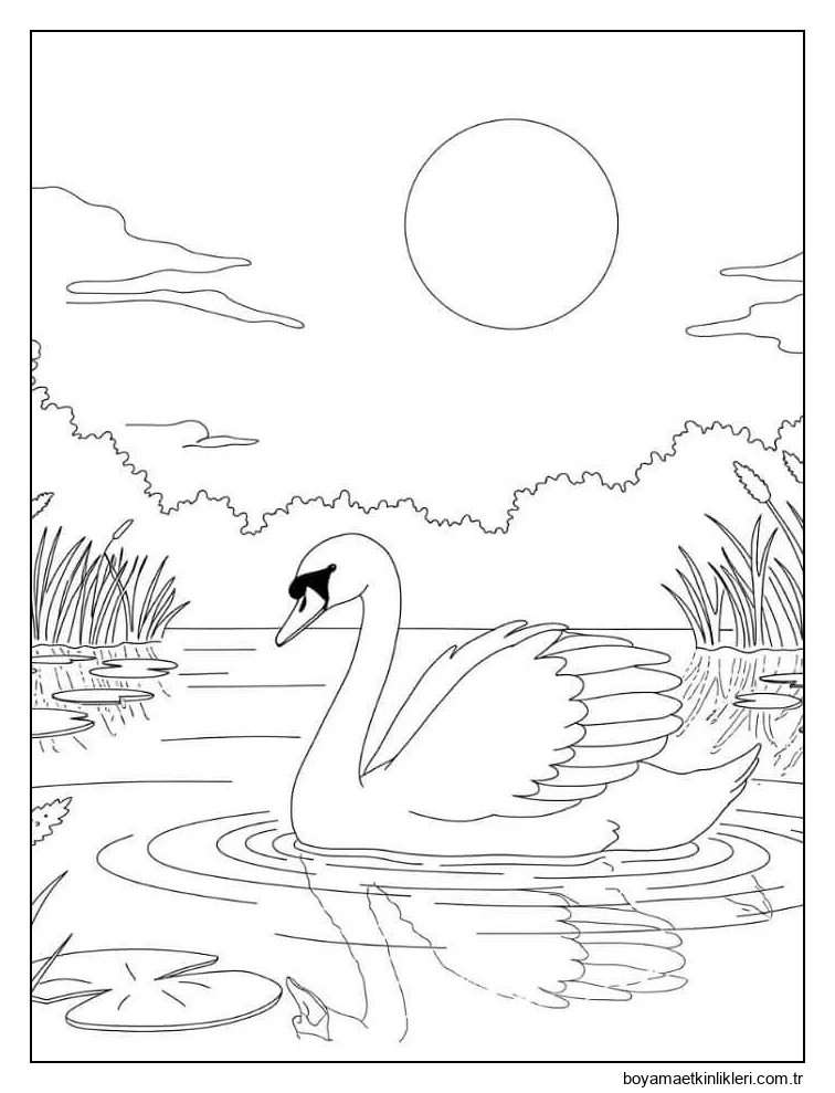 Yazdırılabilir Kuğu