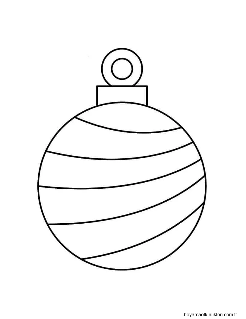 Yazdırılabilir Noel Topları