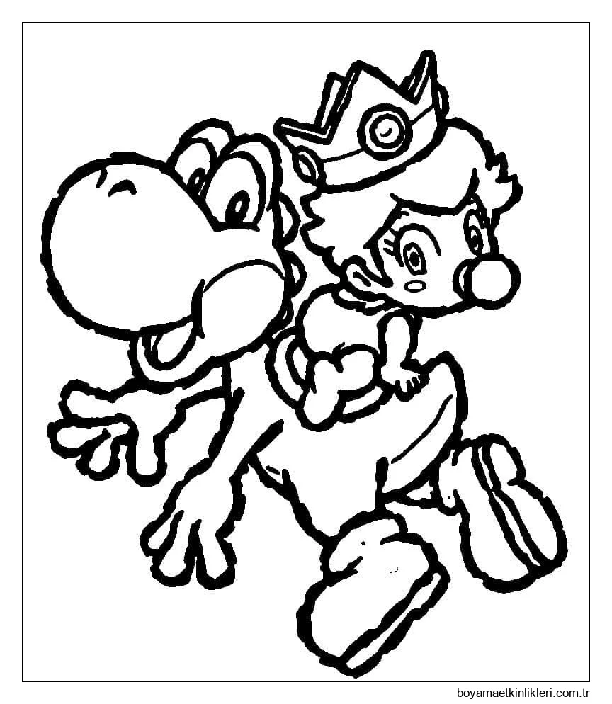 Yoshi Ve Bebek Prenses şeftali