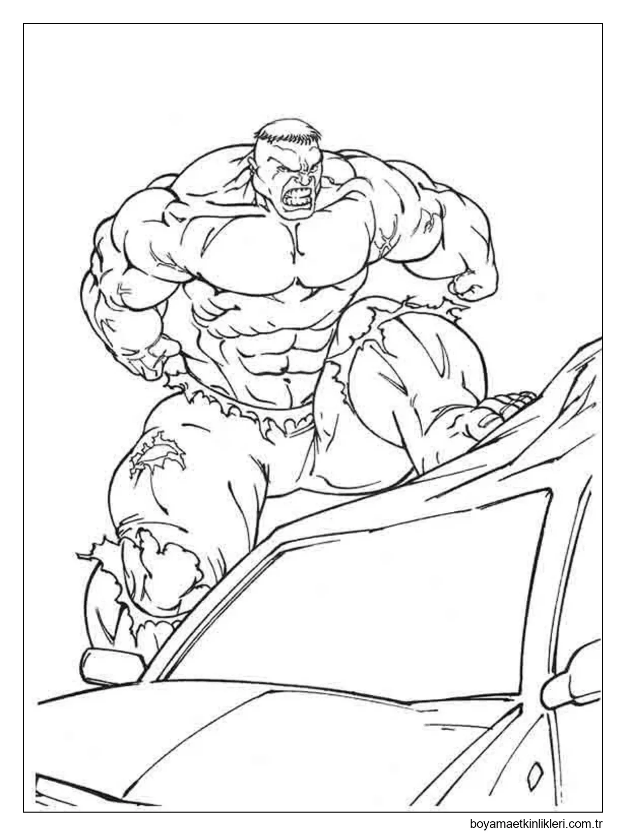 Arabada Kızgın Hulk