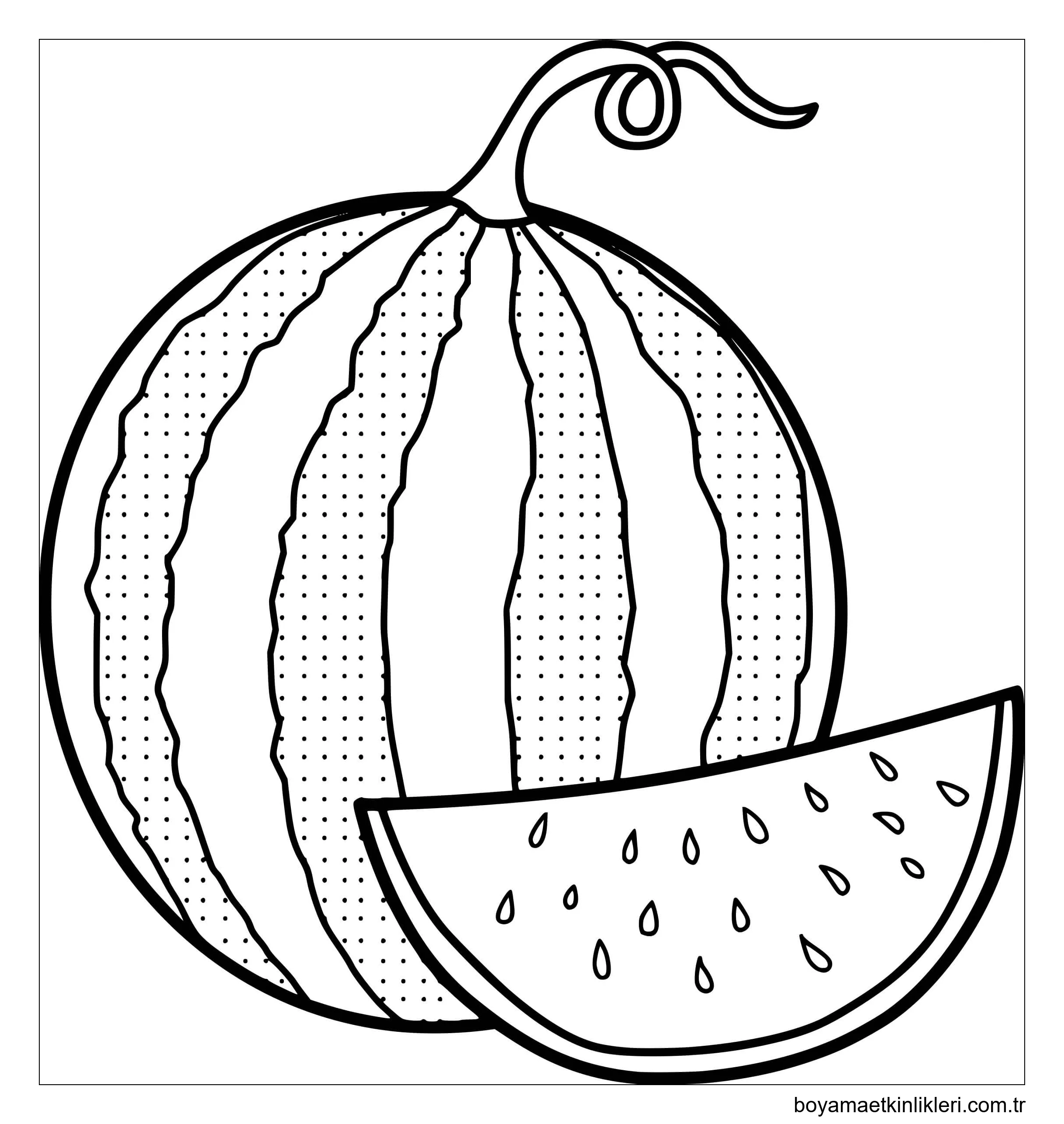 Basit Karpuz ve Karpuz Dilim