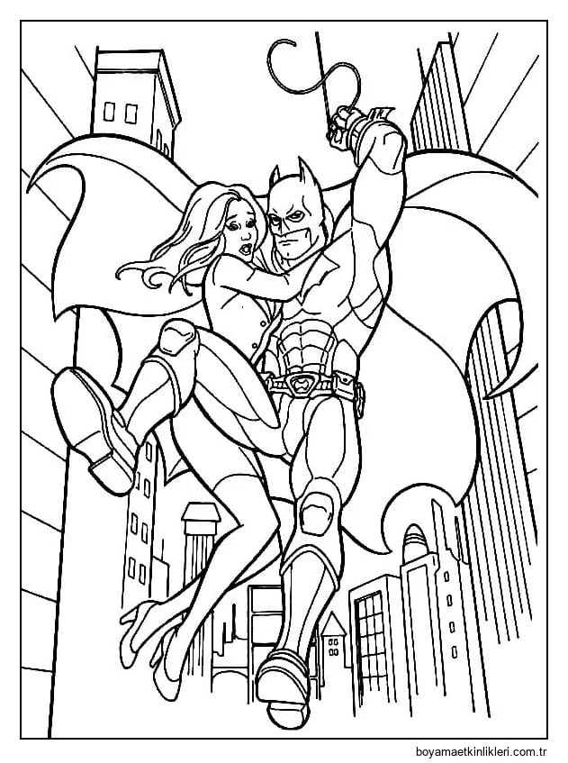 Batman Bir Kadını Kurtarıyor