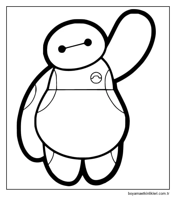 Baymax El Sallıyor Boyama