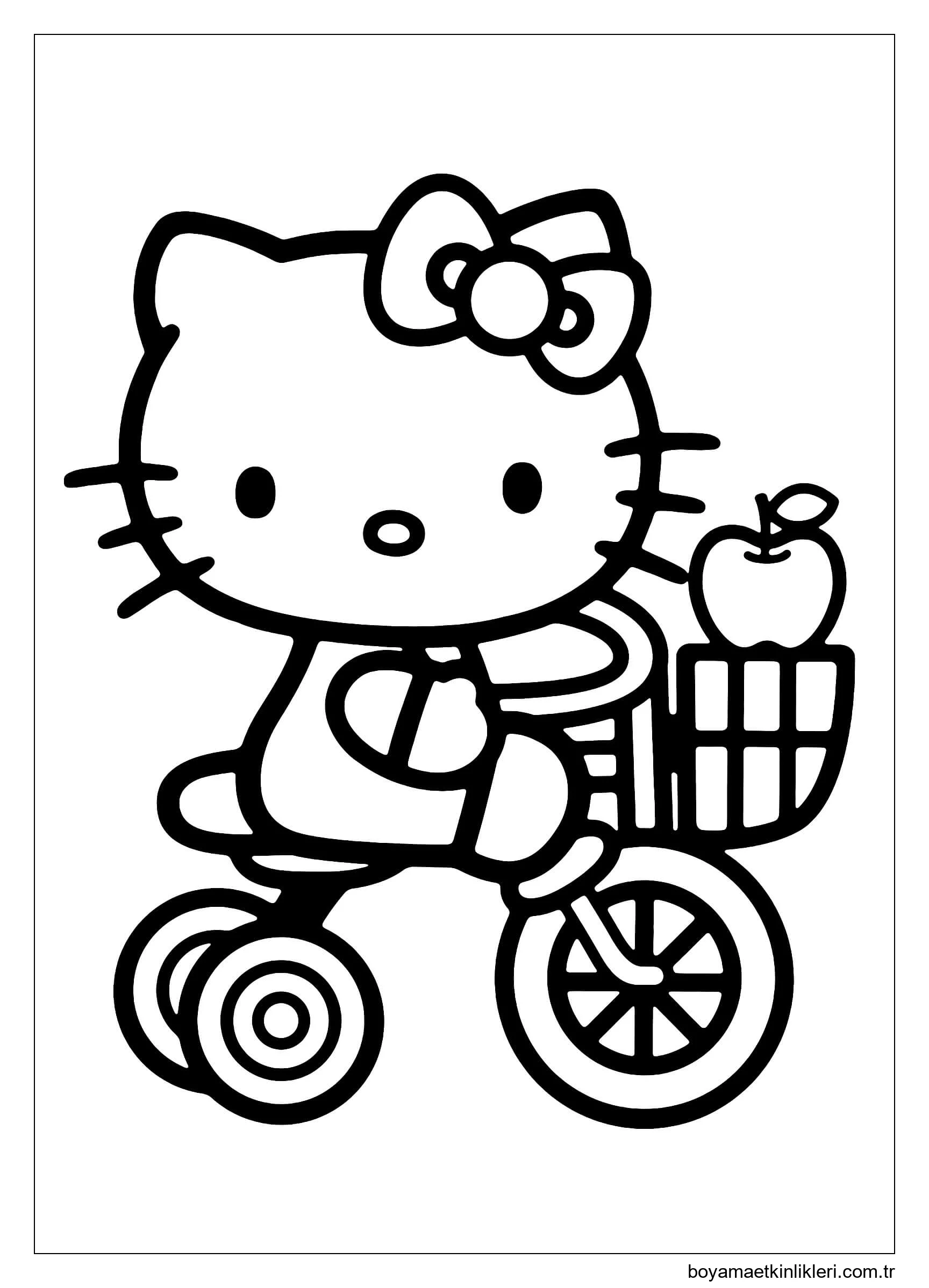 Bisikletli Hello Kitty