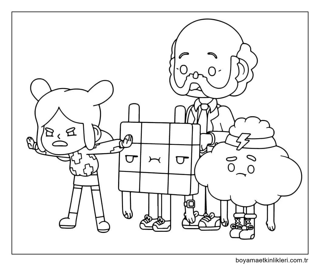 Boy Toca'dan karakterler