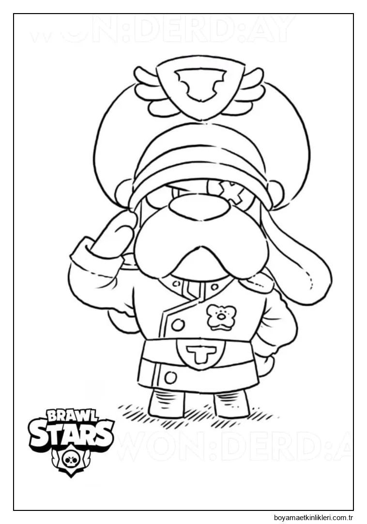 Brawl Stars'da Albay Ruffs'ı çizin