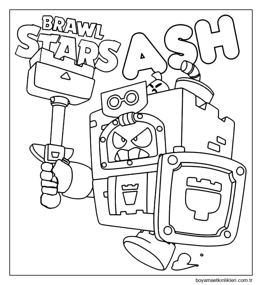 Brawl Stars'da Ash'i çizin