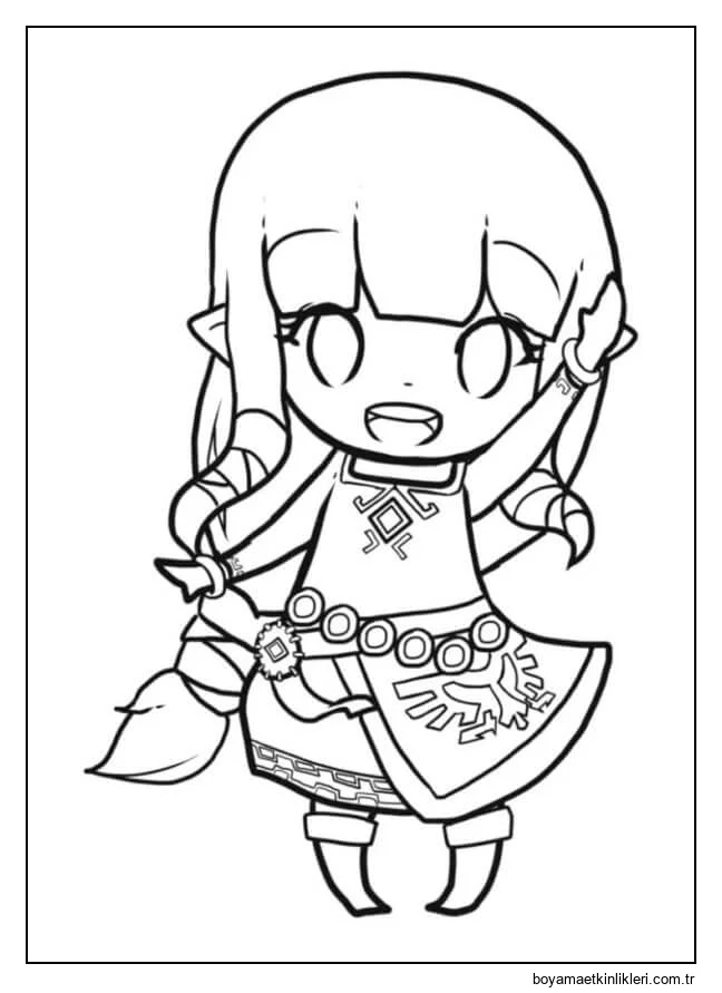 Chibi Zelda Cesur Bir Savaşçıdır