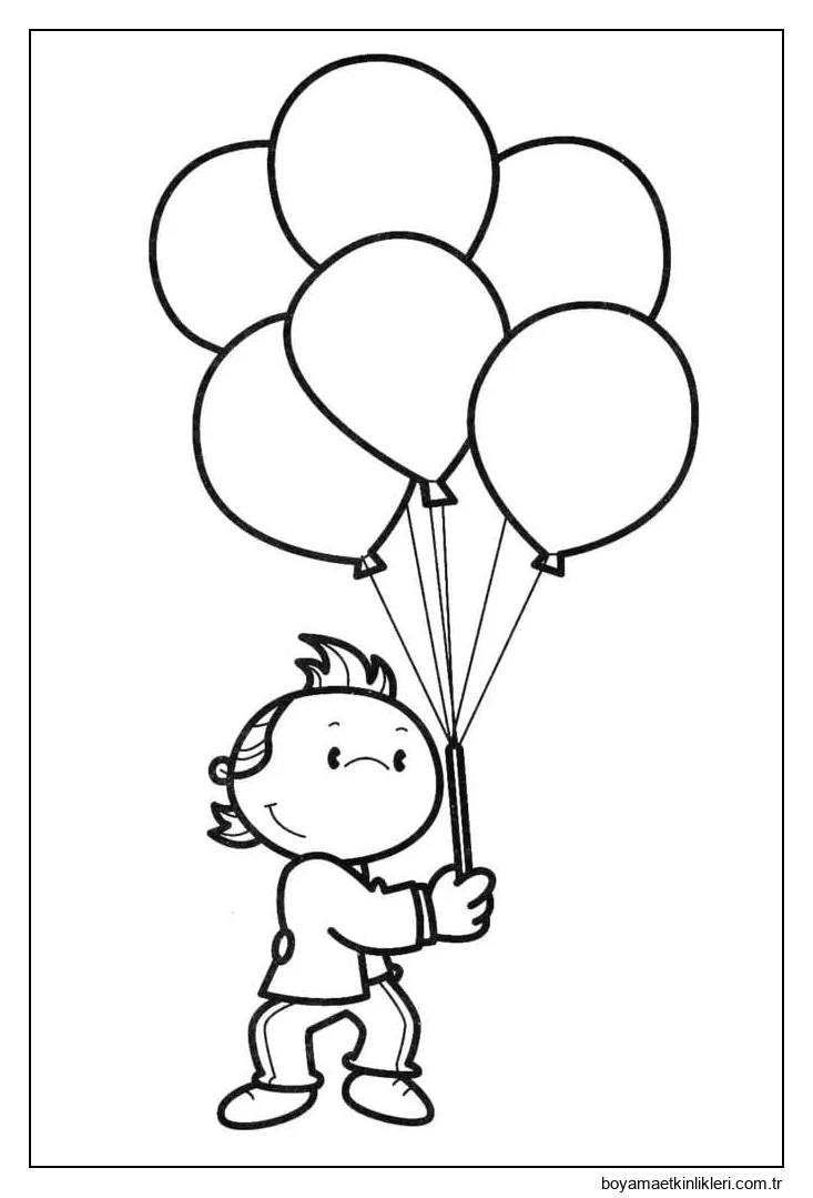 Çocuk ve balonlar