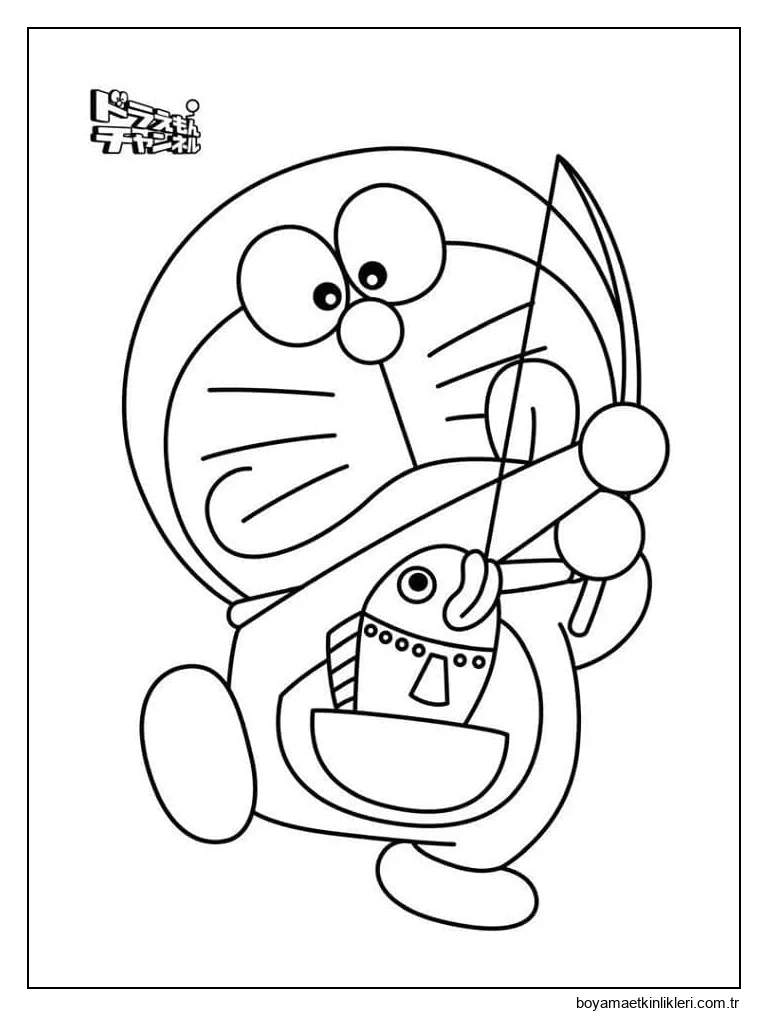 Doraemon Balık Tutuyor