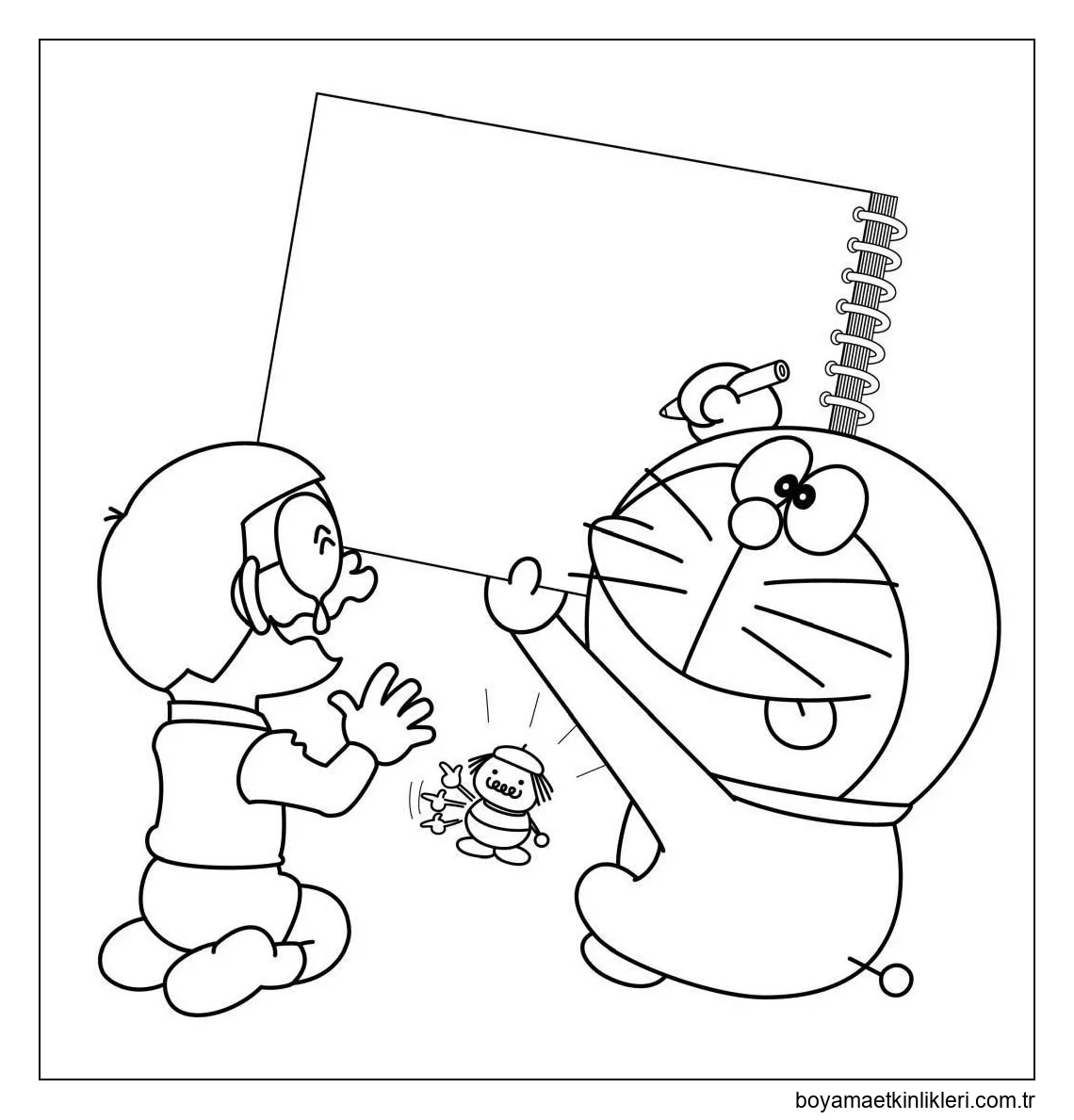 Doraemon Çizim Yapıyor